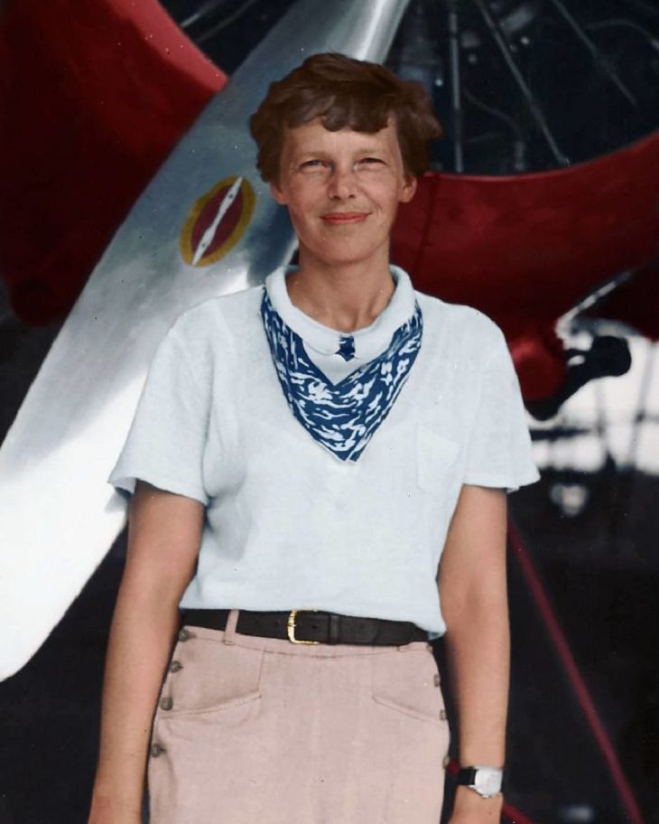 Fotos Antiguas a Color Amelia Earhart