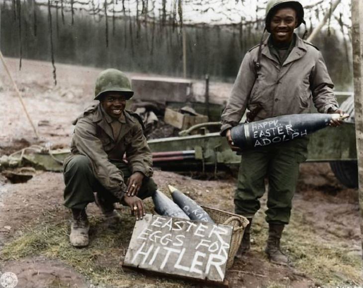 Fotos Antiguas a Color Soldados americanos