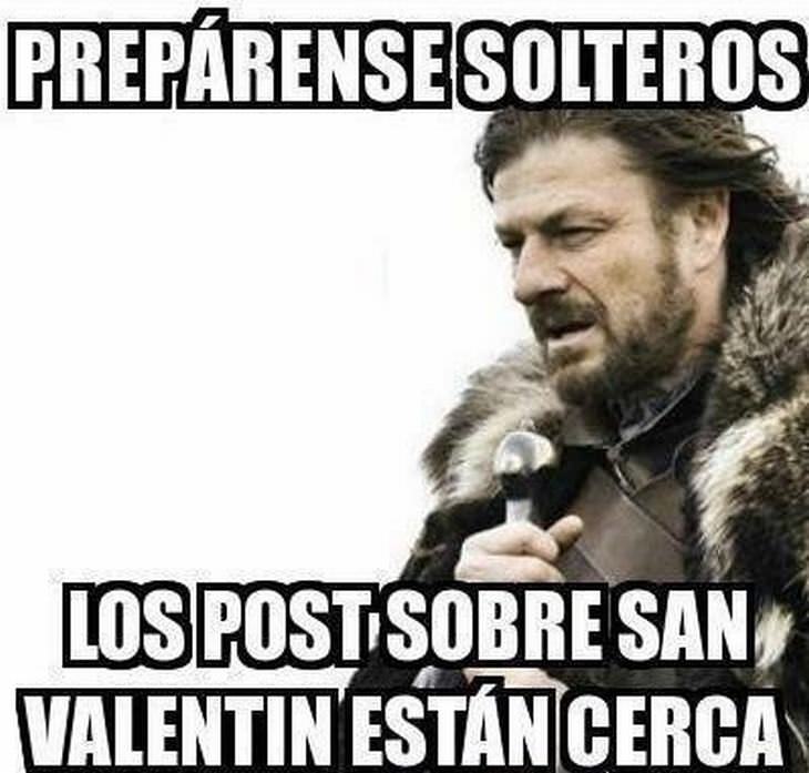 Memes De Solteros El Día Del Amor los posts sobre San Valentín están cerca