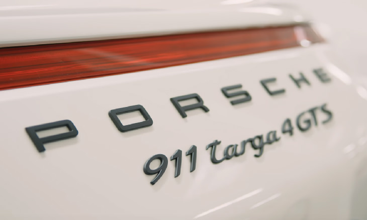 Colección De Automóviles Blancos De Porsche  911 Targas 