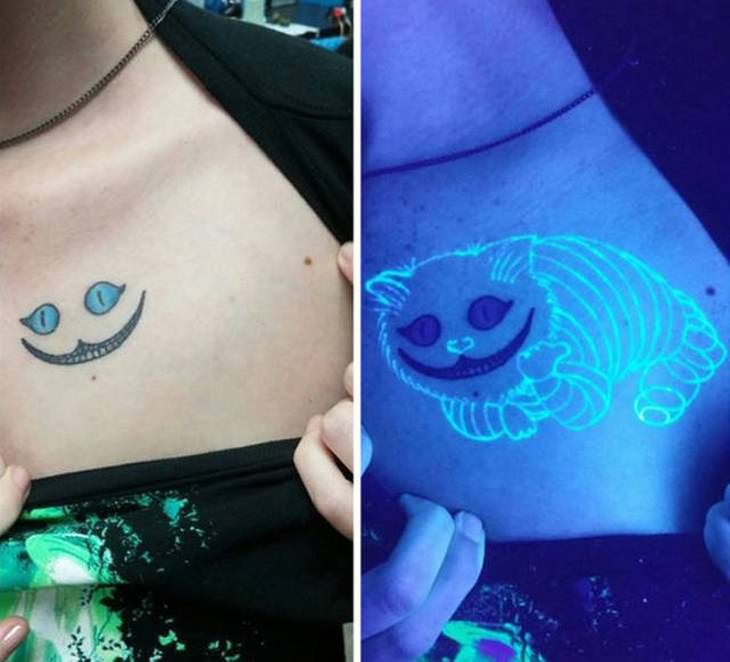 Imágenes Modernidad De Japón tatuajes que brillan en la oscuridad
