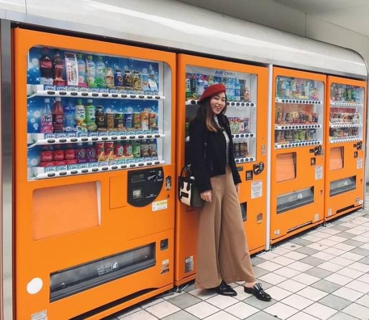 Imágenes Modernidad De Japón máquinas expendedoras