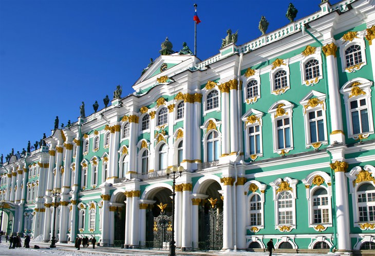 Magníficas Residencias Reales Palacio de Invierno, San Petersburgo, Rusia