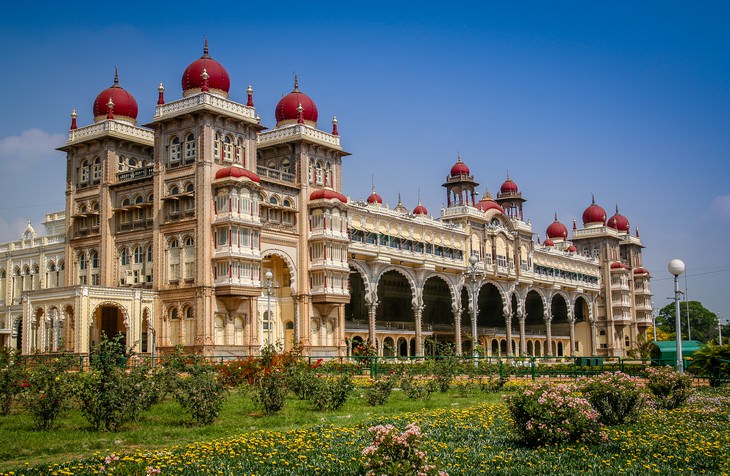 Magníficas Residencias Reales Palacio Mysore, India