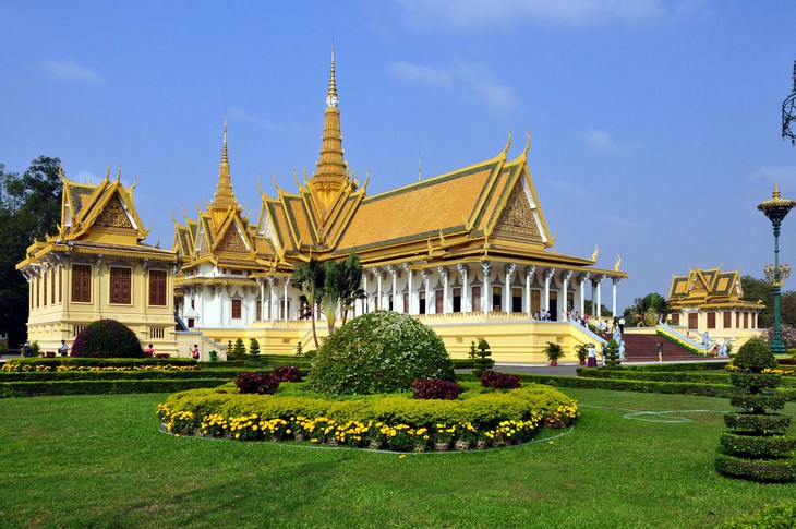 Magníficas Residencias Reales Palacio Real de Camboya en Phnom Penh