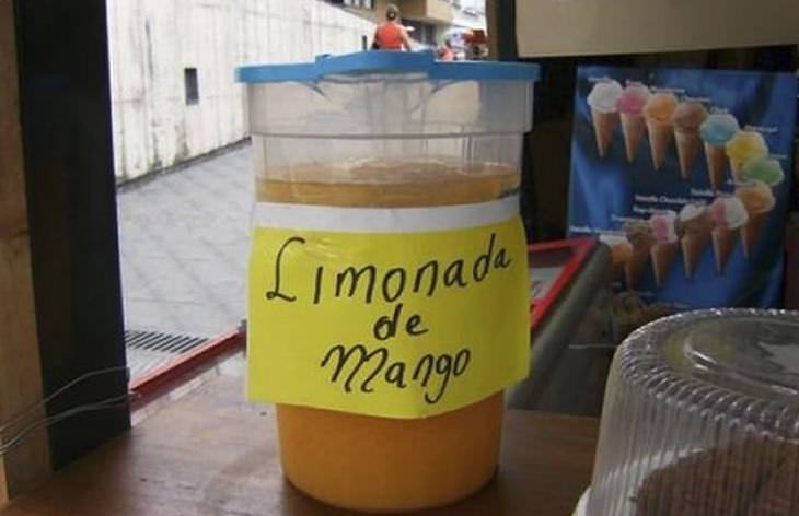 Letreros Graciosos Limonada de mango