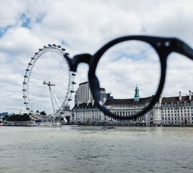 Imágenes De Ilusiones Ópticas De Tiago Silva London Eye y anteojos