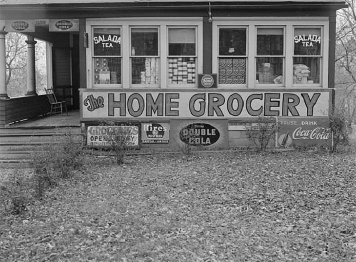 supermercados antiguos casa fue convertida en una tienda de abarrotes en Omaha, Nebraska en 1938
