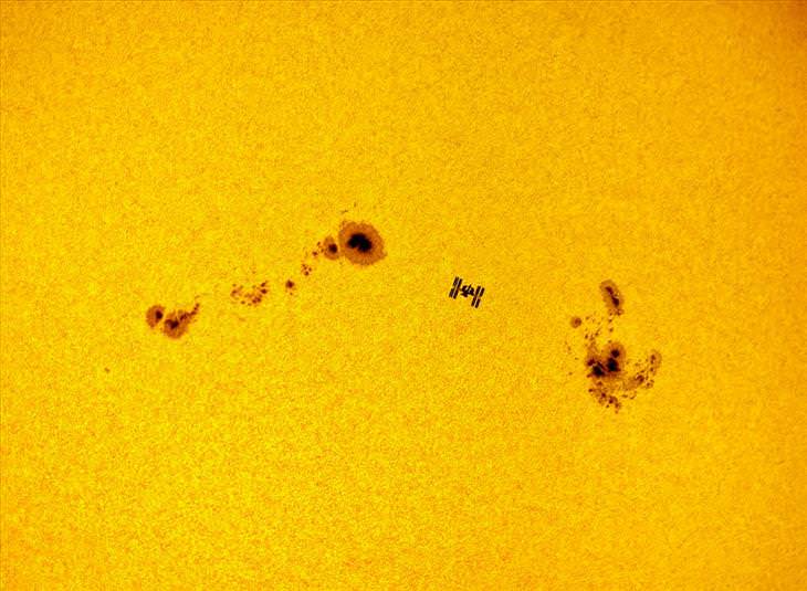 Fotografías de Astronomía ISS Manchas solares de Dani Caxete