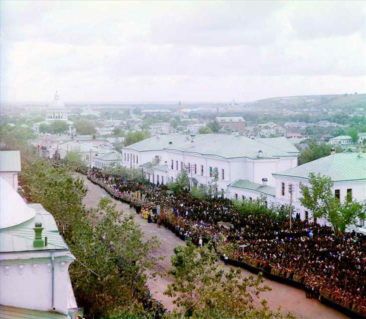 Rusia 15. La vista desde el campanario de Belgorod (1911)