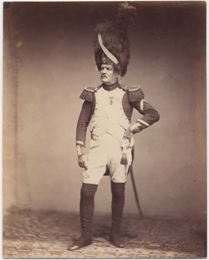 Veteranos de guerras napoléonicas sargento Taria