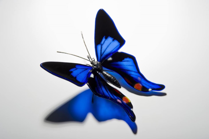 Arte en cristal mariposa Periander