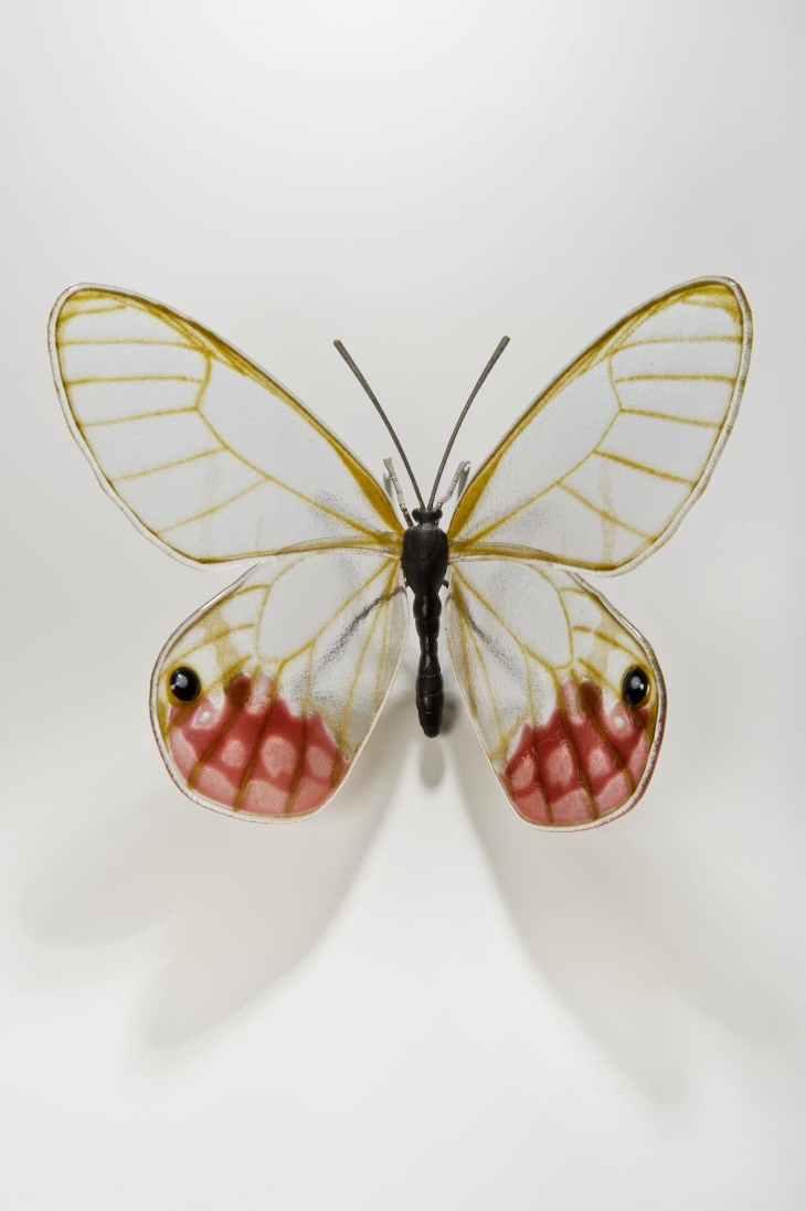 Arte en cristal  Mariposa Greta oto
