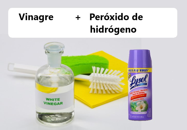 Mezcla de vinagre y peróxido de hidrógeno