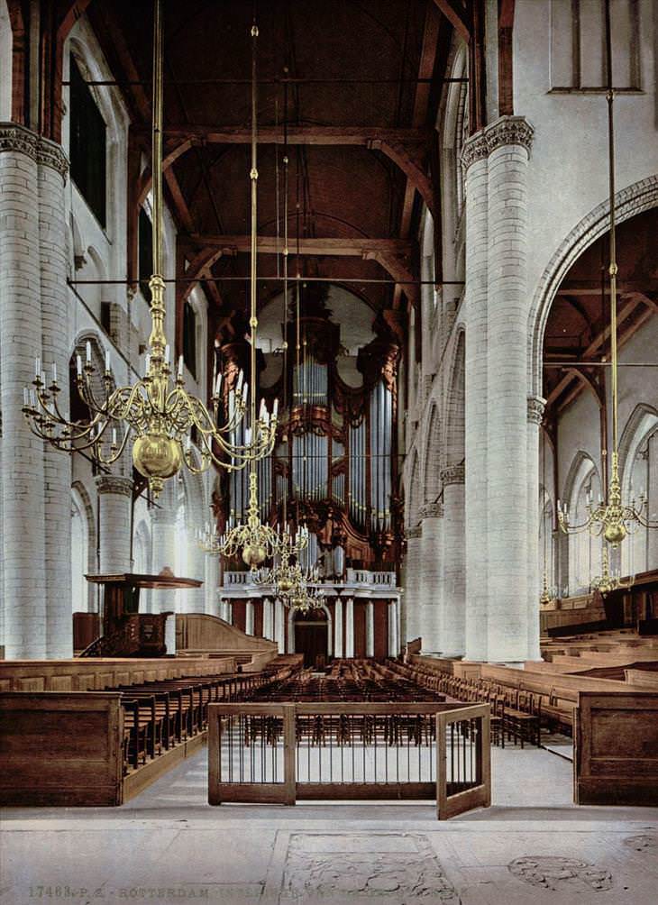 29. Interior de la catedral, Rotterdam.