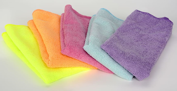 DIY Disinfectant Wipes microfiber cloth