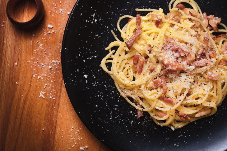 Platillos reconfortantes Italia - Spaghetti Alla Carbonara