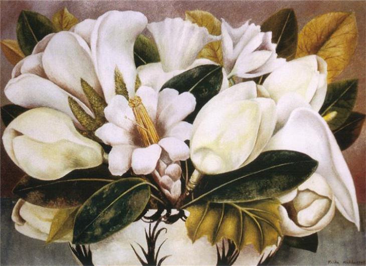 Pinturas de Frida Kahlo Magnolias 