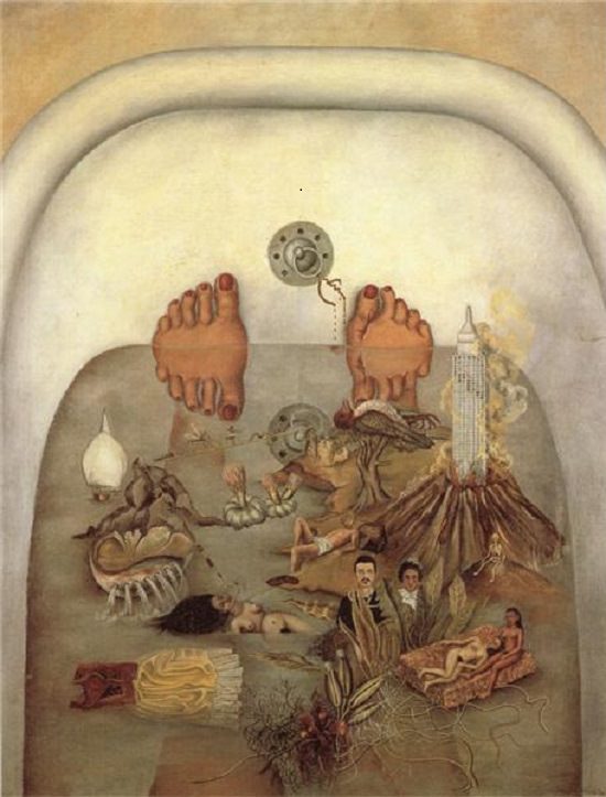 Pinturas de Frida Kahlo Lo que el agua me dio 