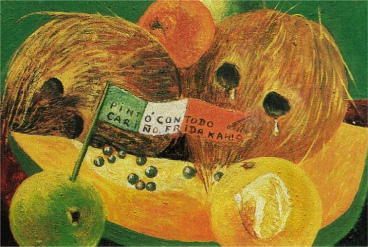 Pinturas de Frida Kahlo Cocos llorando o lágrimas de coco