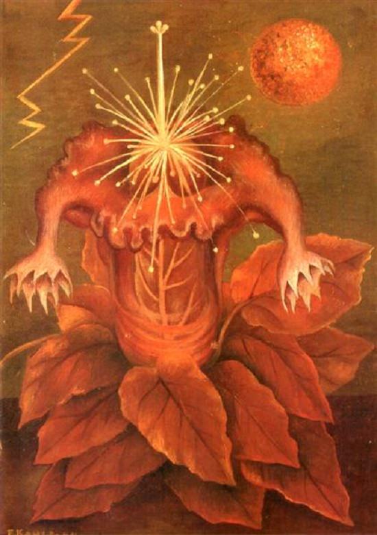 Pinturas de Frida Kahlo La flor de la vida (Flor de llama) 