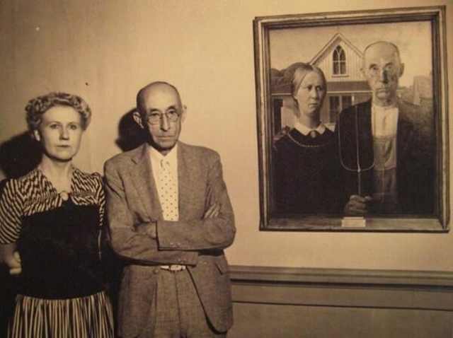 Momentos Que Marcaron La Historia Del Mundo Los modelos para la famosa pintura gótica americana, 1930