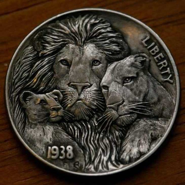 Monedas Talladas Por Manos Maestras leon