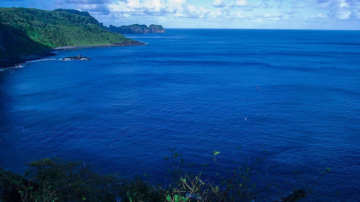 Vista do Mirante dos Golfinhos, también conocido como el Mirador de los delfines