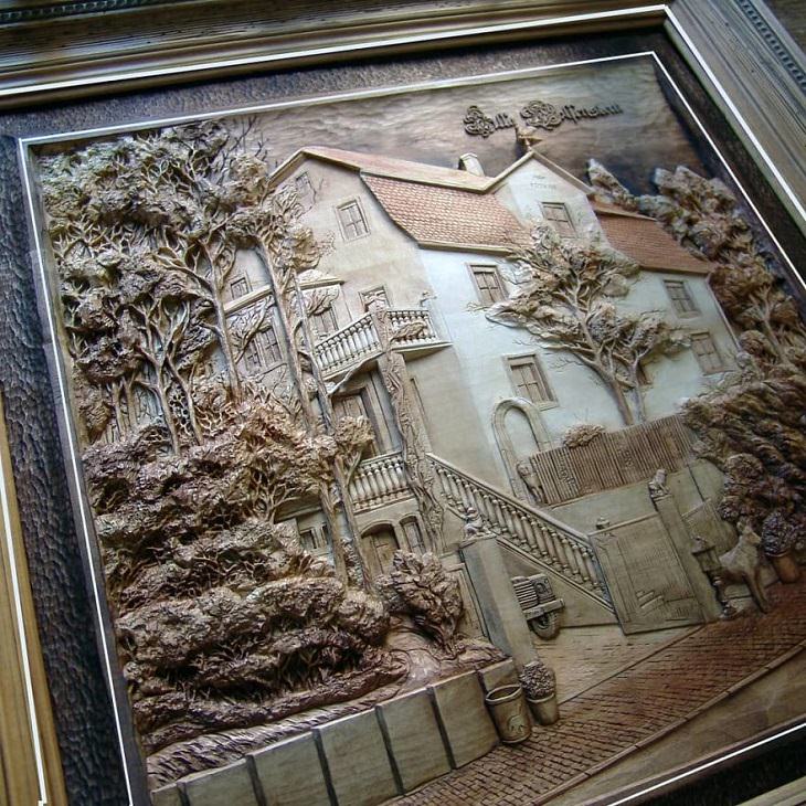 Arte en madera de Evgeny Dubovik La casa de mis sueños