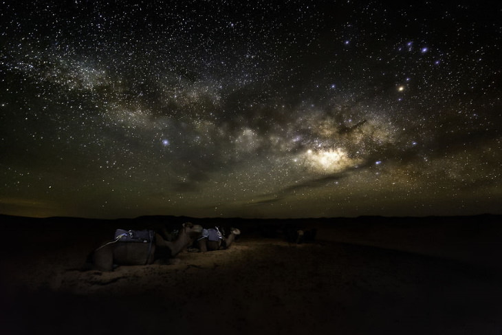 15. Una noche en el Sahara ofrece algunos de los cielos nocturnos más brillantes y magníficos que jamás haya visto