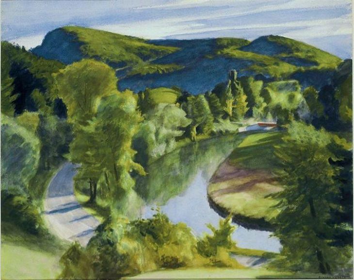 Pinturas de Edward Hopper Primera rama del río blanco, Vermont, 1938