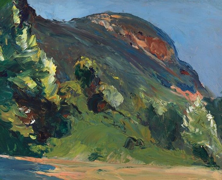 Pinturas de Edward Hopper El acantilado 1916-19