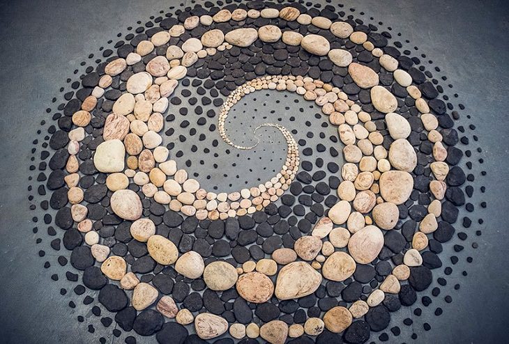 Beach stone Art beautiful pattern