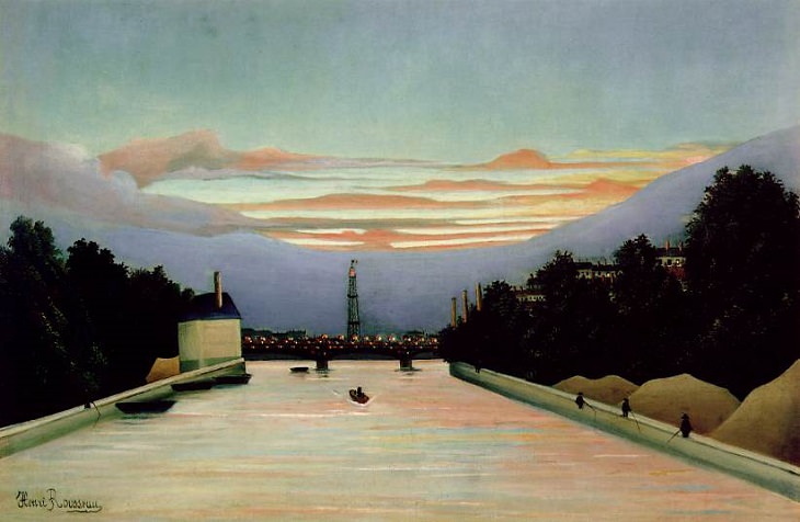 7. La tour Eiffel peinte par Henri Rousseau, 1898, ahora en el Museo de Bellas Artes de Houston, Houston