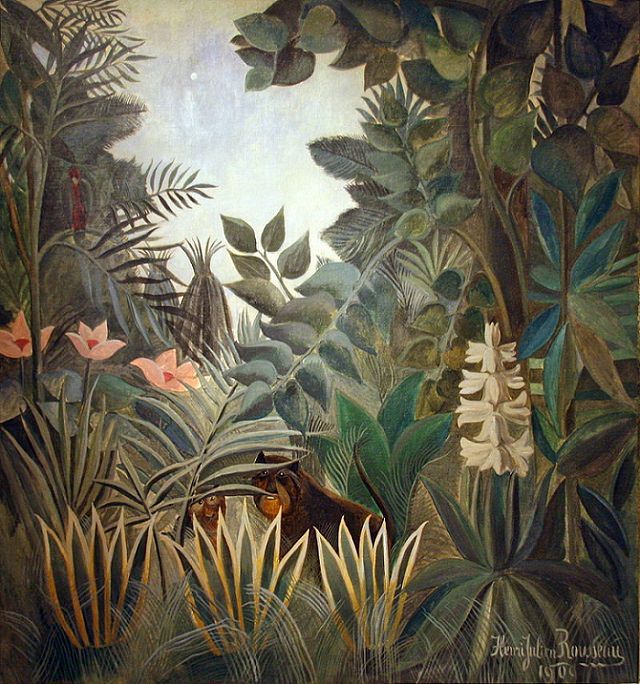  13. La selva ecuatorial, 1909, ahora en la Galería Nacional de Arte, Washington, D. C.