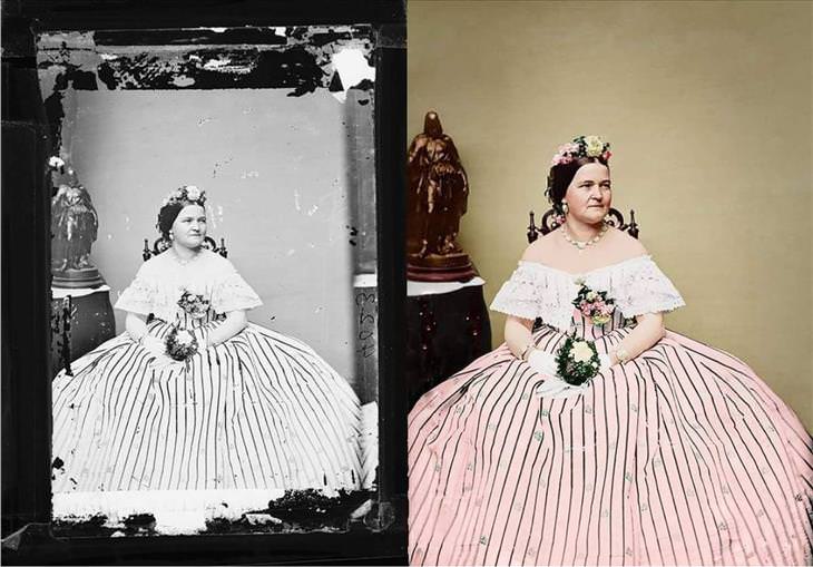 Mario Unger 9. Retrato de la señora Abraham Lincoln, 1855.