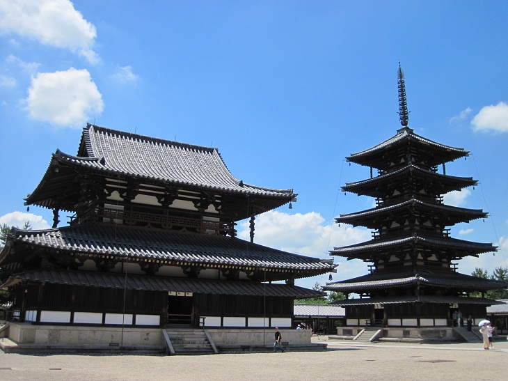 Sitios Antiguos Que Han Sobrevivido Al Paso Del Tiempo Templo Horyu-ji, Japón