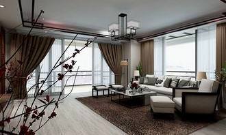 Modernly designed living room