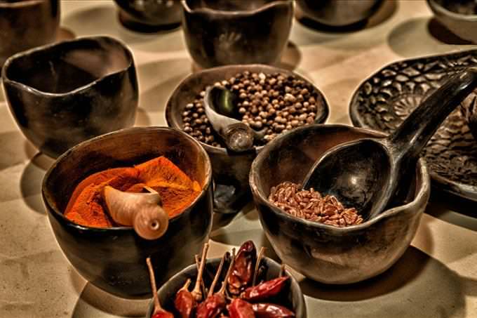 mixed spices in kitchen