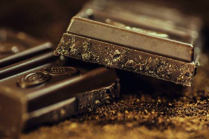 pieces of dark chocolate