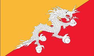 bandera de Bután