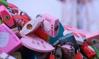 Locks with hearts