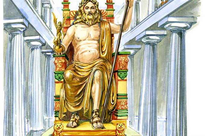 Statue of Zeus at Olympia artwork