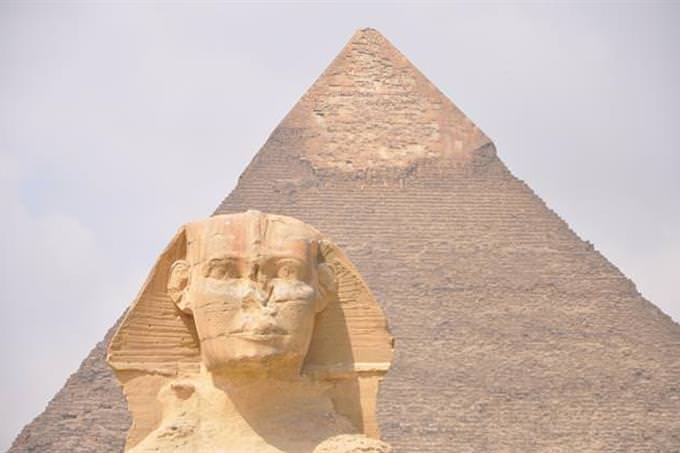 pyramid and sphinx
