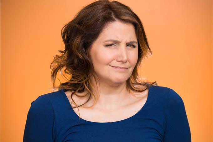 woman making sarcastic face