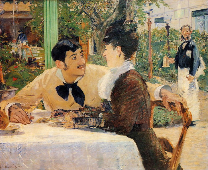 Arte Impresionista De Édouard Manet Chez le père Lathuille, 1879