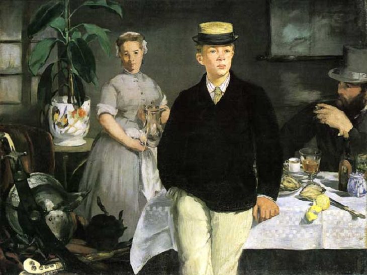 Arte Impresionista De Édouard Manet Almuerzo en el estudio (Le déjeuner dans l'atelier), 1868