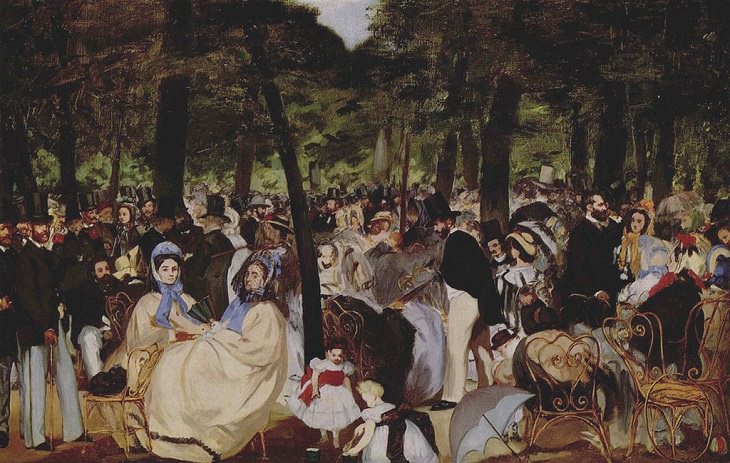 Arte Impresionista De Édouard Manet Música en los jardines de las Tullerías, 1862