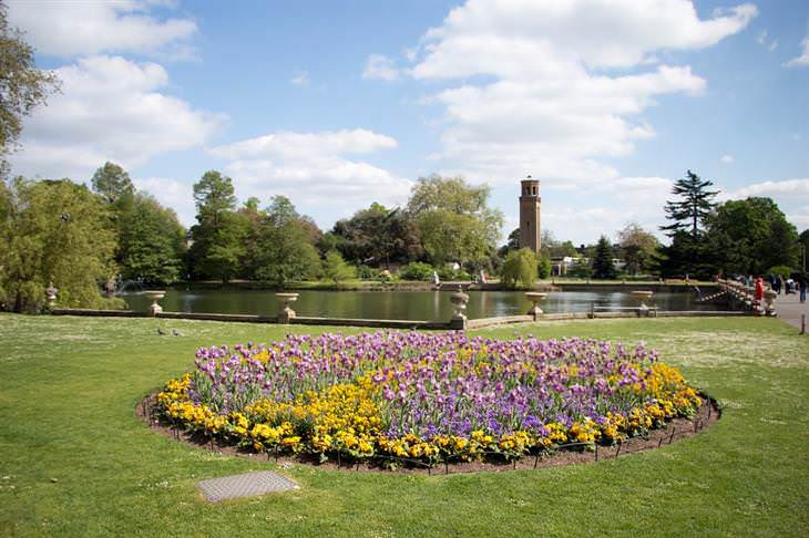 10 Bellos Sitios Patrimonio De La Humanidad En Inglaterra Jardines botánicos reales, Kew vista al lago