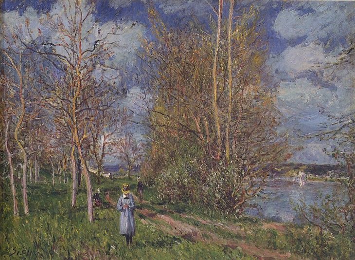 20 Bellas Obras Del Arte Impresionista De Alfred Sisley Los pequeños prados en primavera, 1880